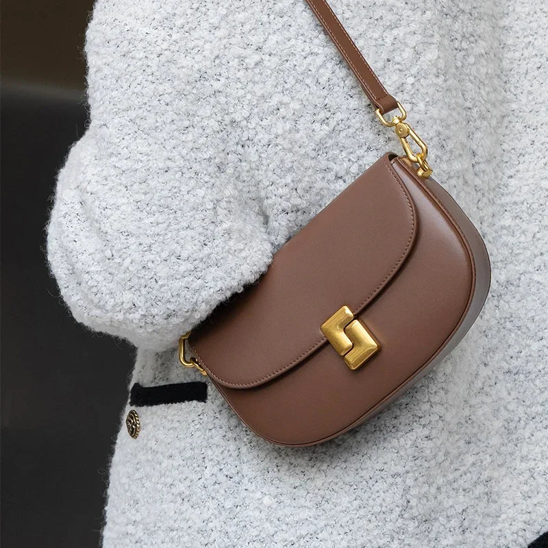 Genuine Leather Crossbody Bag