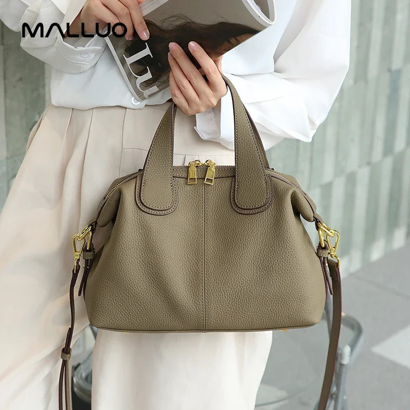 Cow Genuine Leather Tote Bag