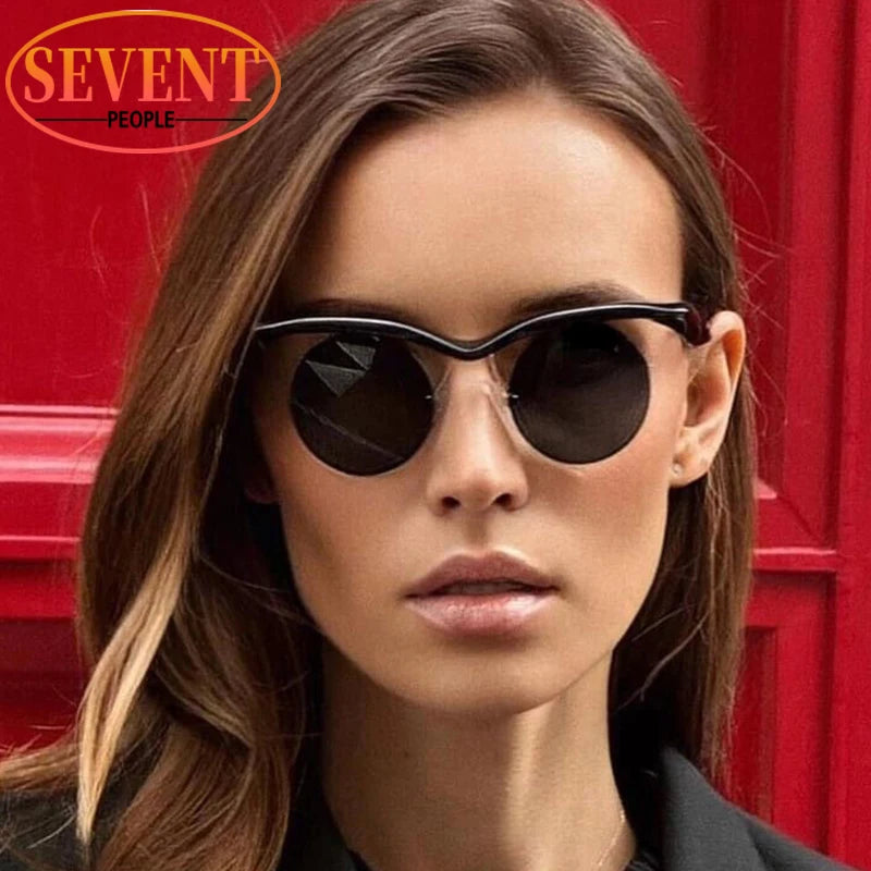 Small Frame Round Punk Sunglass