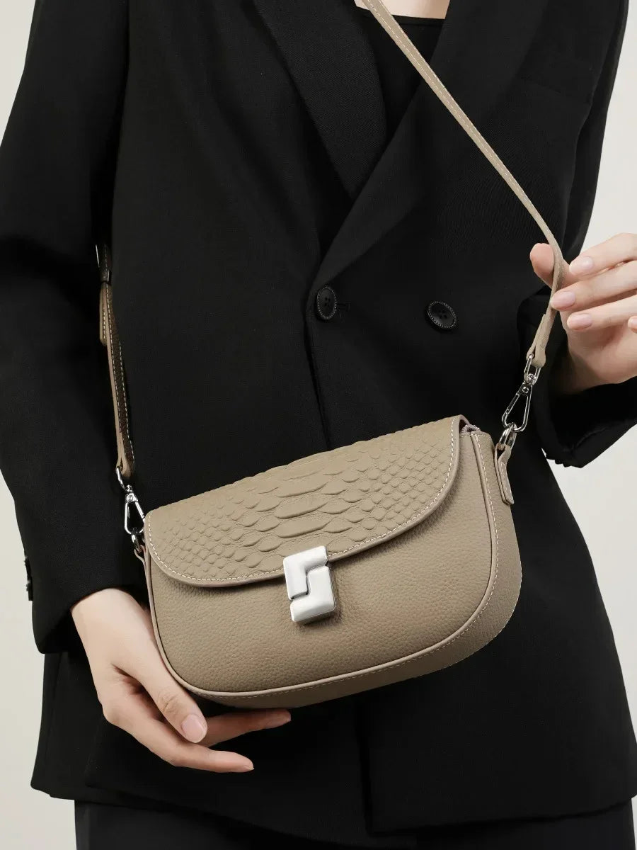 Genuine Leather Cowhide Shoulder Bag