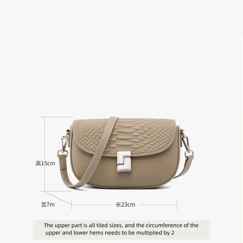 Genuine Leather Cowhide Shoulder Bag