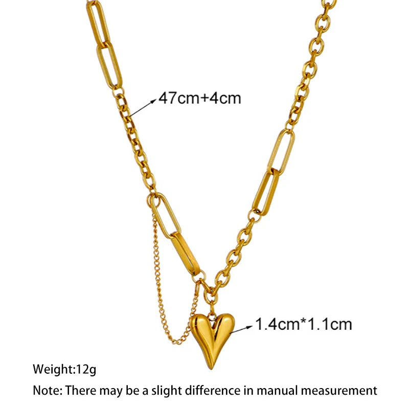 316L Stainless Steel Love Heart Pendant