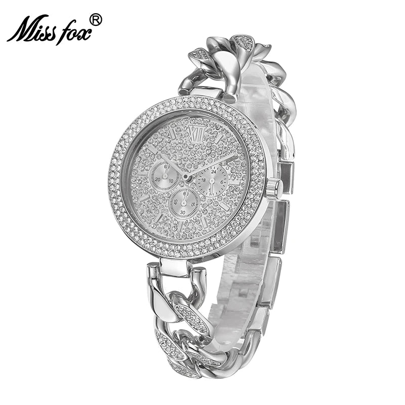 Quartz Watch Sparkly Bracelet