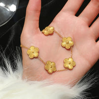 Thumbnail for Stainless steel four-leaf clover lucky bracelet