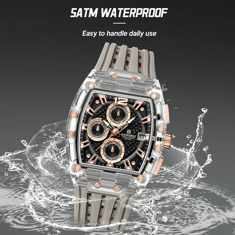 Waterproof Silicone Band Casual Watch