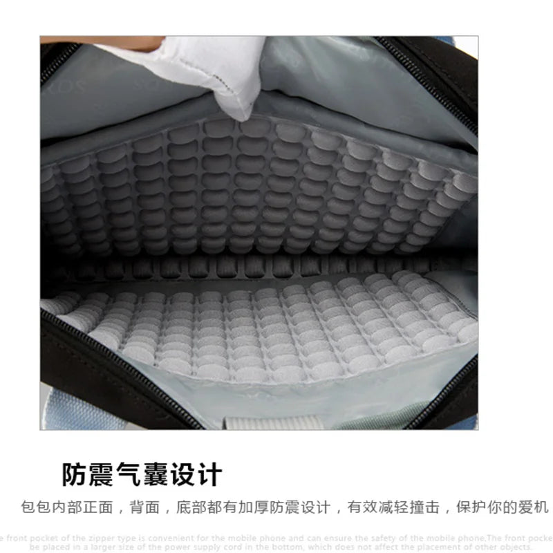 Portable diagonal shoulder bag
