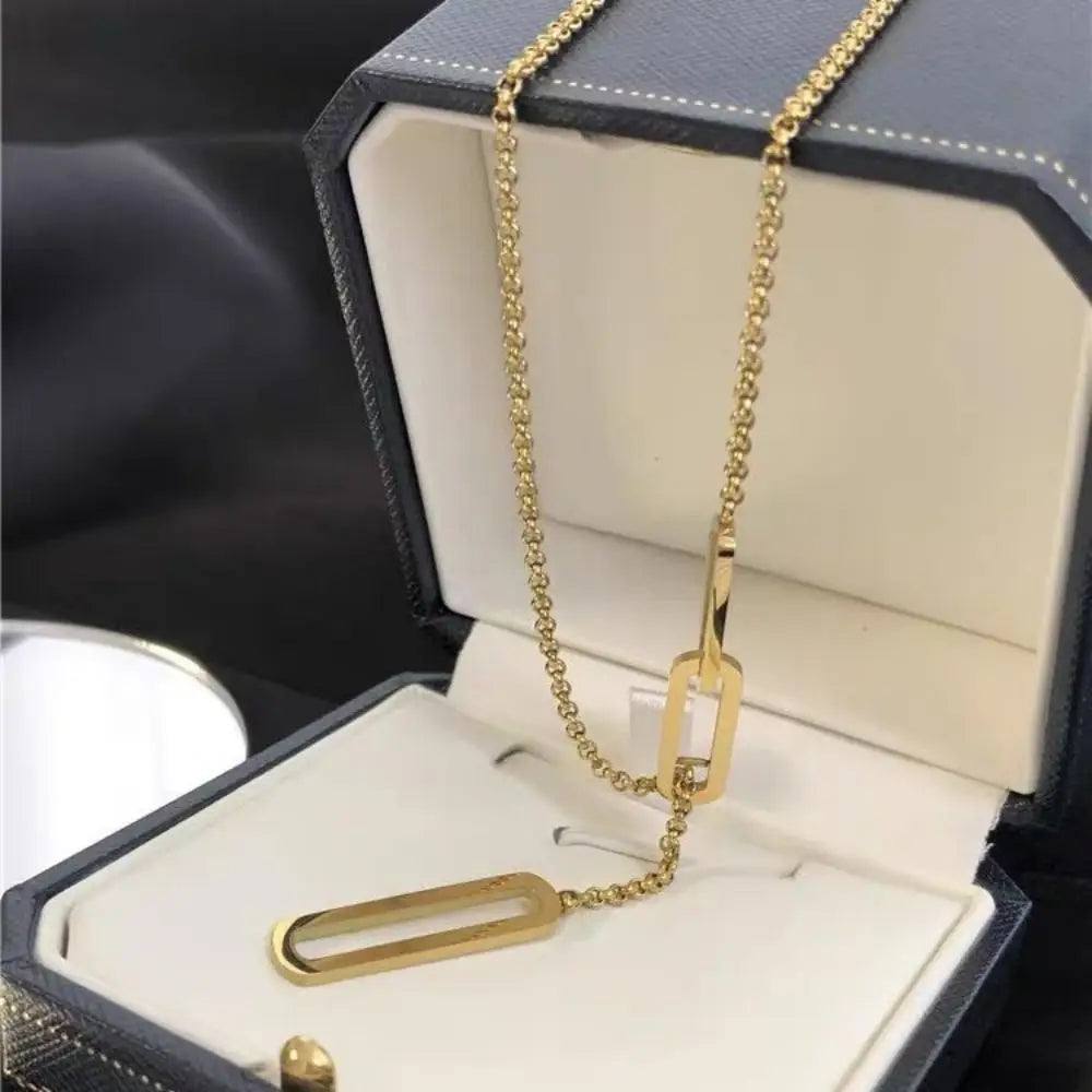 Stainless Steel Stylish Long Tassels Necklace
