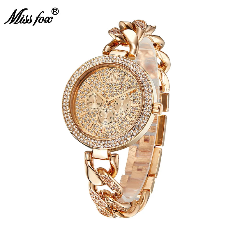 Quartz Watch Sparkly Bracelet