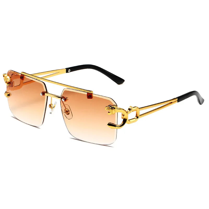 Rimless Rectangle Sunglass