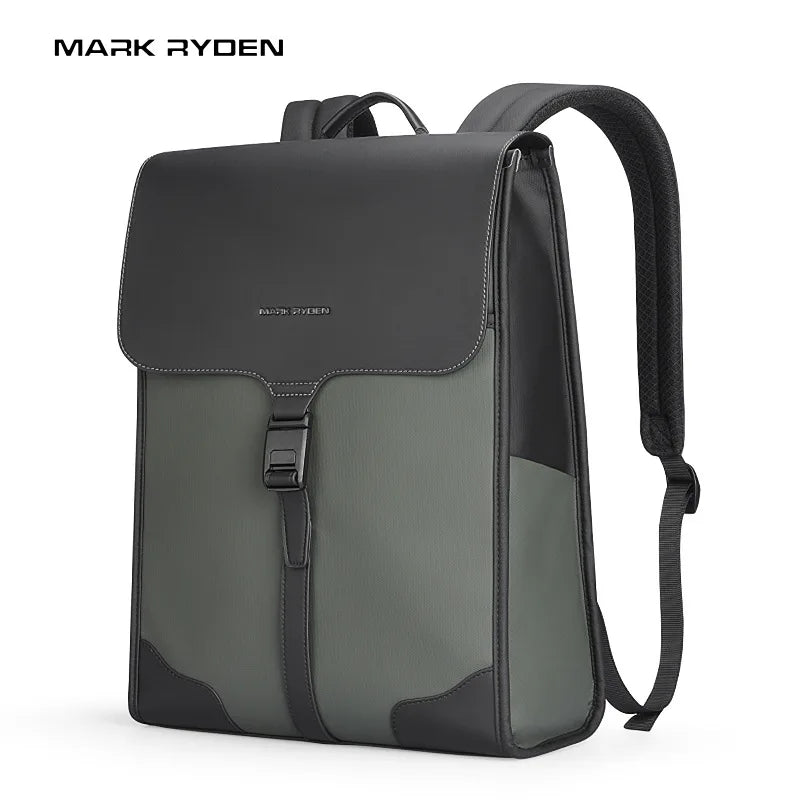 Magnetic buckle laptop backpack