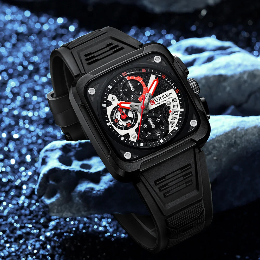 Silicone strap Waterproof Watch