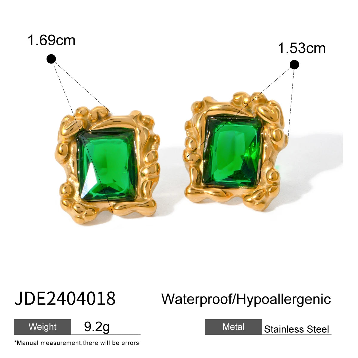 Retro Texture Green Zircon Pendant